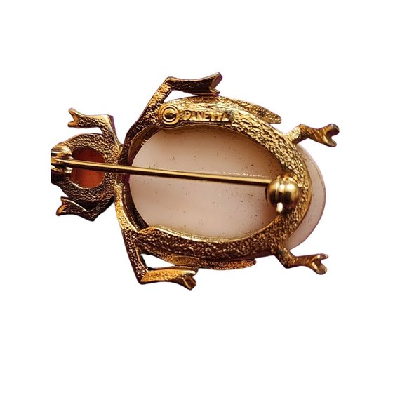 Vintage Panetta Signed Glass Bug Brooch (A2093) - Picture 4 of 6